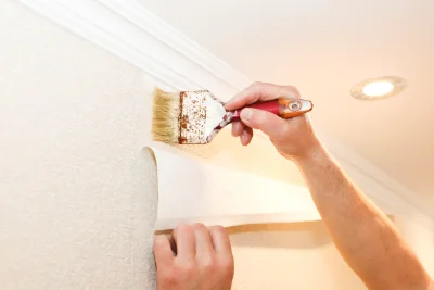 Pose de papier peint à Lambach — revêtements muraux et toiles de verre